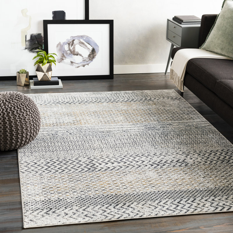 Union Rustic Lysette Oriental Charcoal/Gray Area Rug & Reviews Wayfair